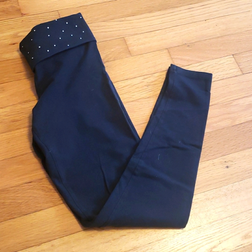 PINK folder over rhinestone leggings
